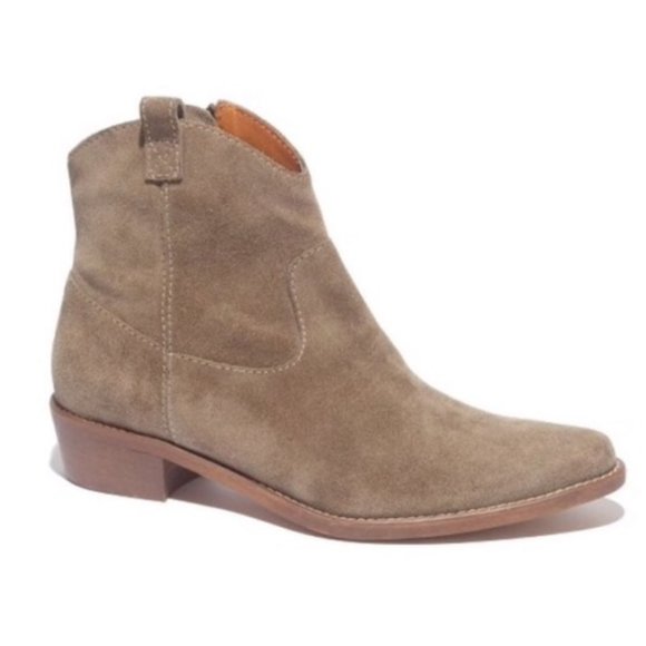 Madewell Shoes - Madewell Ankle Suede Leather Barnwood Boots